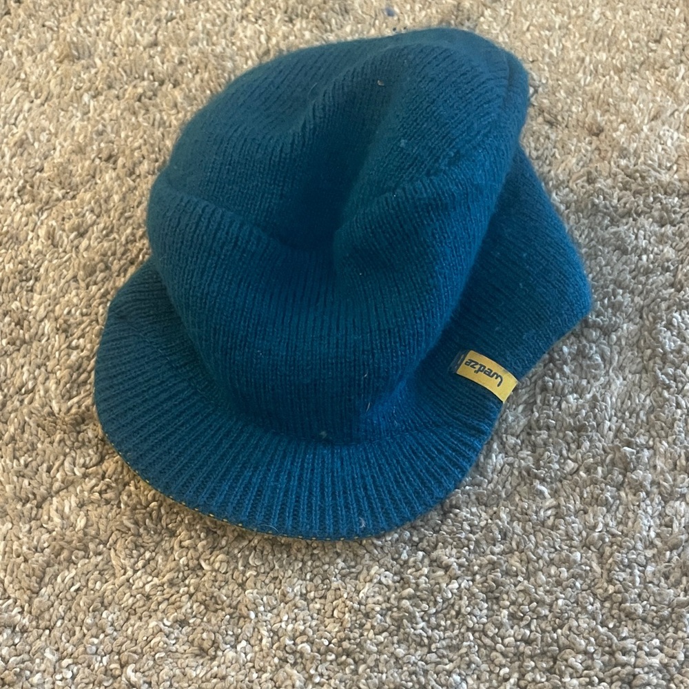 Kids Blue Knit Beanie Size 4